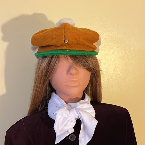 Exquisite tri-color wool tam made in Ireland by hats of Ireland CASTLEBAR - Picture 7 of 10